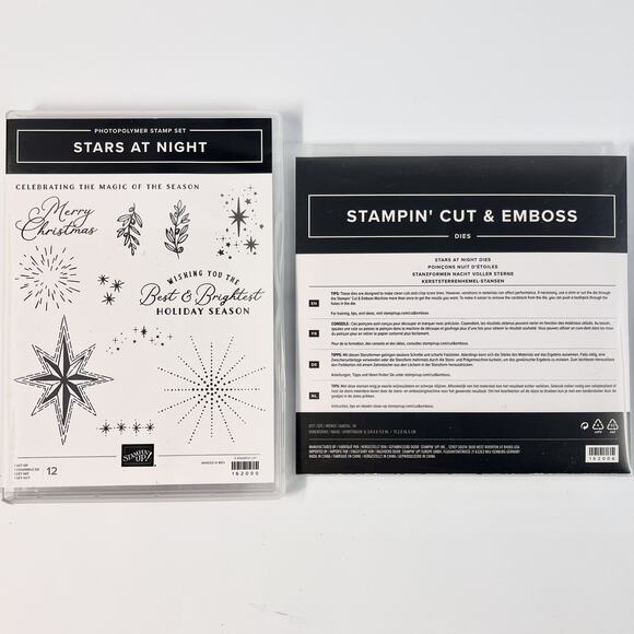 Stampin' Up! Stars At Night Photopolymer Stamp Set & Stampin' Cut & Emboss Dies - Picture 1 of 3